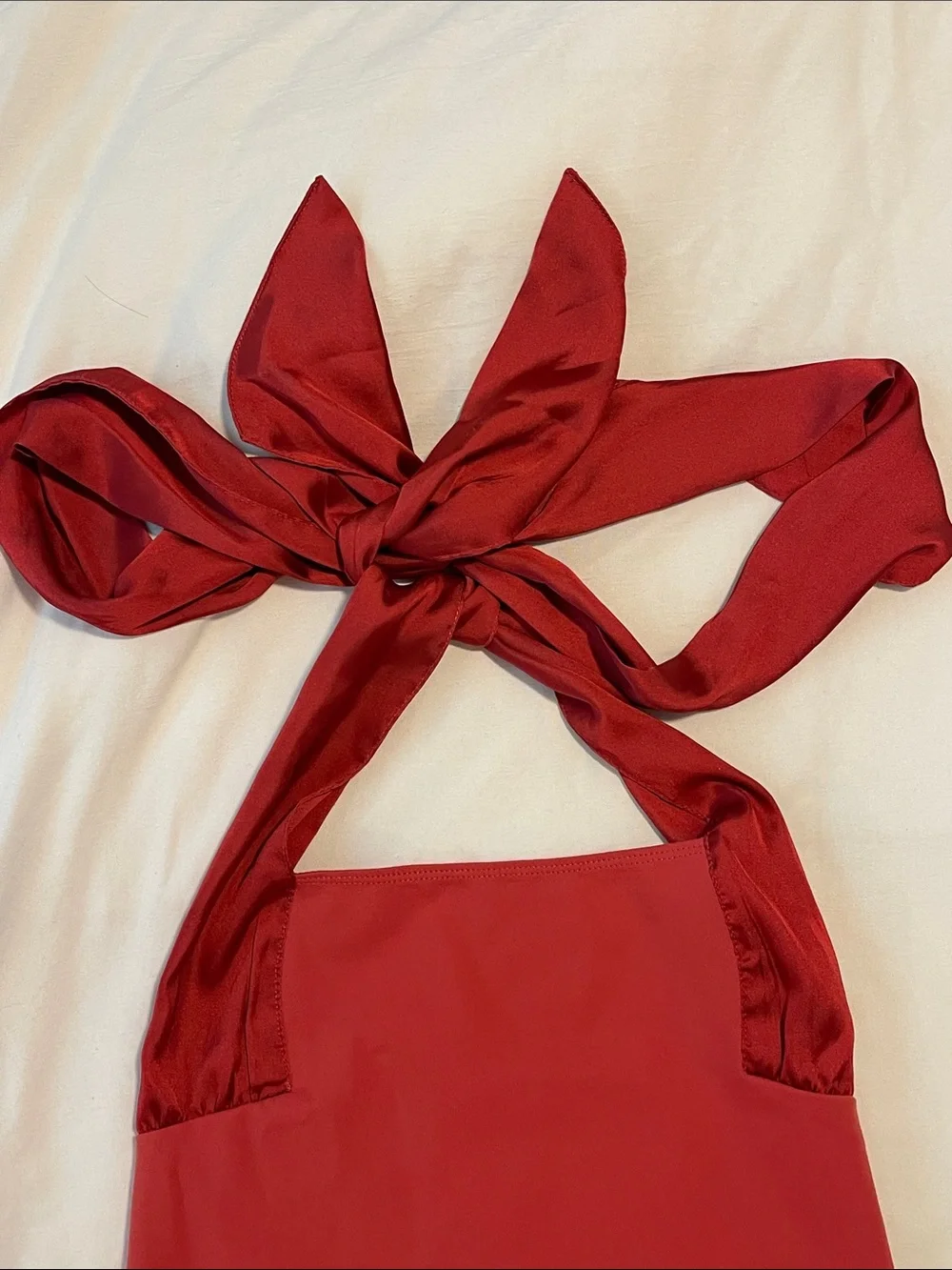 Free People Red One-Piece Halter Swimsuit - Picture 3 of 5